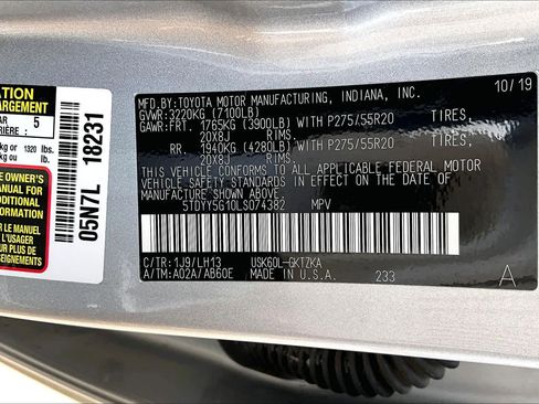 Used 2020 Toyota Sequoia Platinum RWD image 37