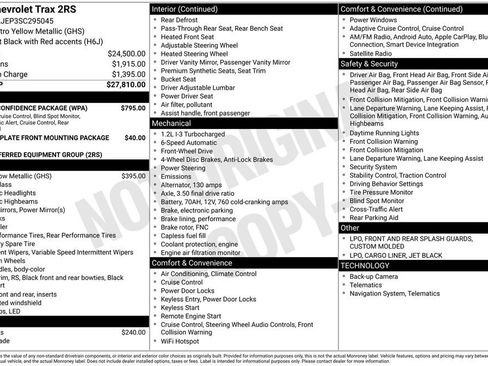 New 2025 Chevrolet Trax RS w/ Driver Confidence Package FWD image 3