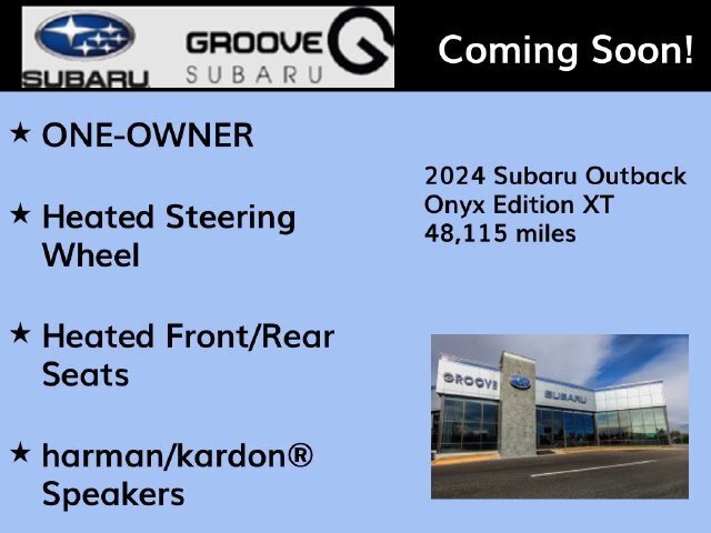 Used 2024 Subaru Outback Onyx Edition XT AWD/4WD image 2