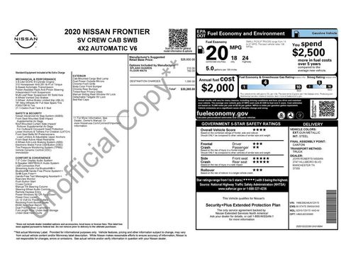 Used 2020 Nissan Frontier SV RWD image 45