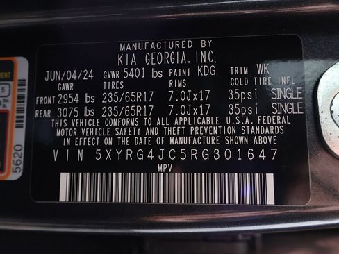 Used 2024 Kia Sorento LX FWD image 50
