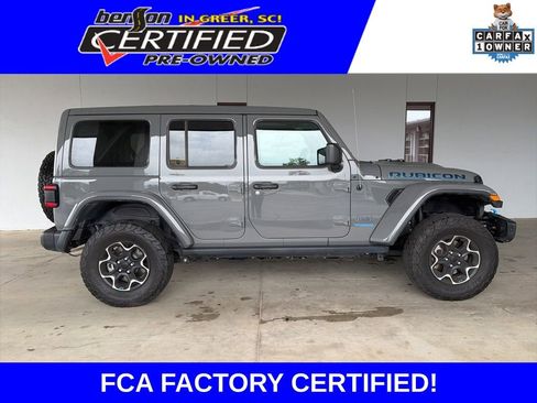 Certified 2022 Jeep Wrangler Unlimited Rubicon 4xe w/ Steel Bumper Group AWD/4WD image 1