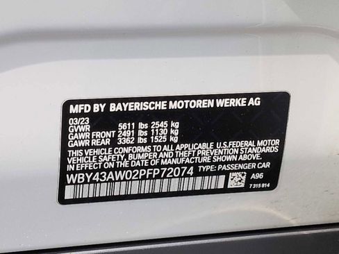 Certified 2023 BMW i4 eDrive35 w/ Premium Package RWD image 38