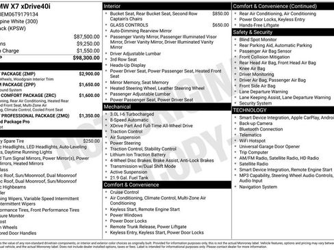 Used 2026 BMW X7 xDrive40i w/ M Sport Package AWD/4WD image 42