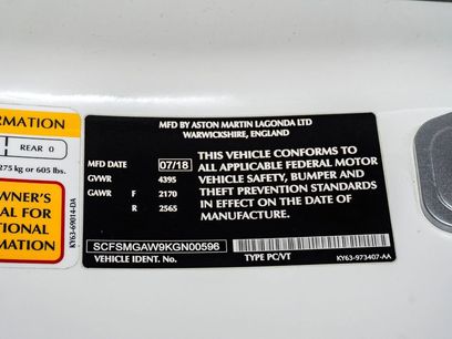 Used 2019 Aston Martin V8 Vantage Coupe