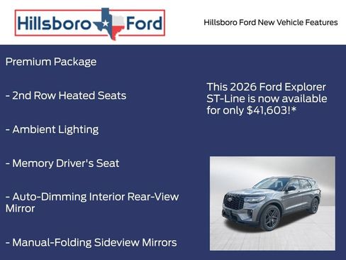 New 2026 Ford Explorer ST-Line w/ ST-Line Street Pack RWD image 10
