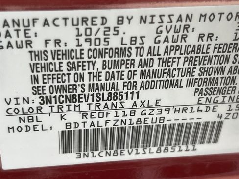 New 2025 Nissan Versa SV image 15