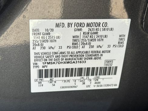 Used 2021 Ford Explorer XLT w/ Equipment Group 202A RWD image 29