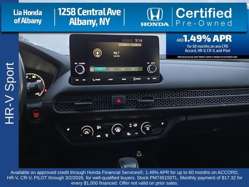 Certified 2023 Honda HR-V Sport image 19