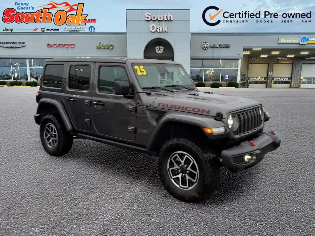 Certified 2025 Jeep Wrangler Unlimited Rubicon w/ Safety Group AWD/4WD image 1