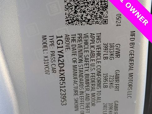 Certified 2024 Chevrolet Corvette Stingray Coupe w/ 1LT image 27