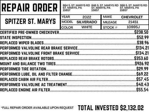 Used 2022 Chevrolet Silverado 2500 LT w/ Convenience Package image 3