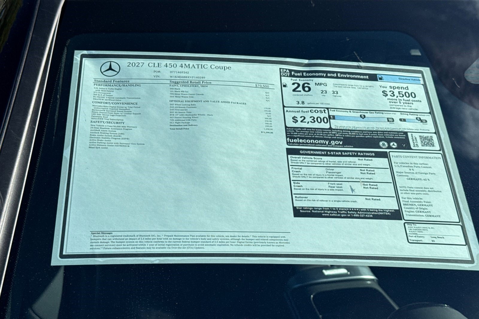 New 2027 Mercedes-Benz CLE 450 4MATIC Coupe image 29