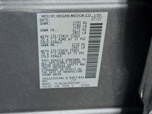 Used 2022 Nissan Murano Platinum w/ Cargo Package image 40