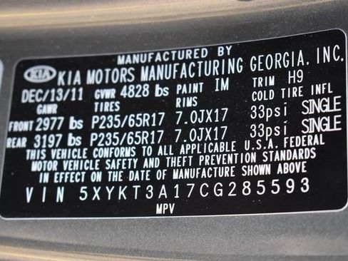 Used 2012 Kia Sorento LX image 14