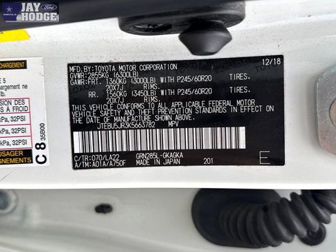 Used 2019 Toyota 4Runner Limited image 33