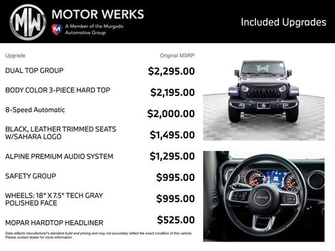 Used 2018 Jeep Wrangler Unlimited Sahara w/ Dual Top Group image 4