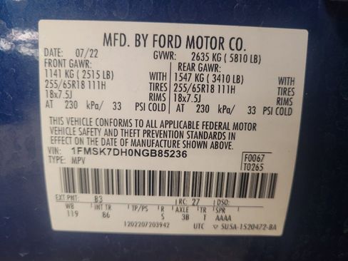 Used 2022 Ford Explorer XLT RWD image 33