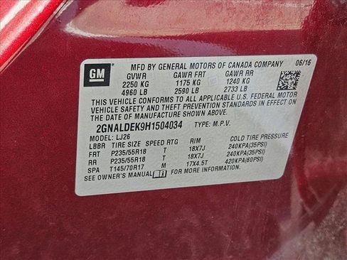 Used 2017 Chevrolet Equinox Premier w/ Enhanced Convenience Package FWD image 15