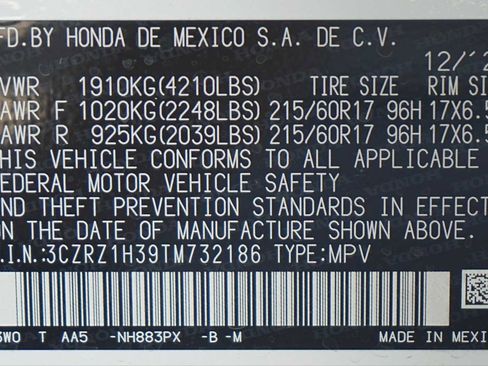 New 2026 Honda HR-V LX image 21