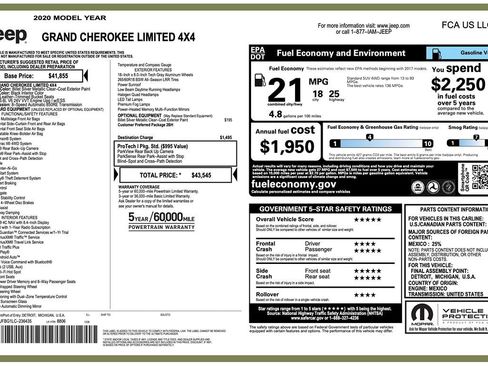 Used 2020 Jeep Grand Cherokee Limited image 2