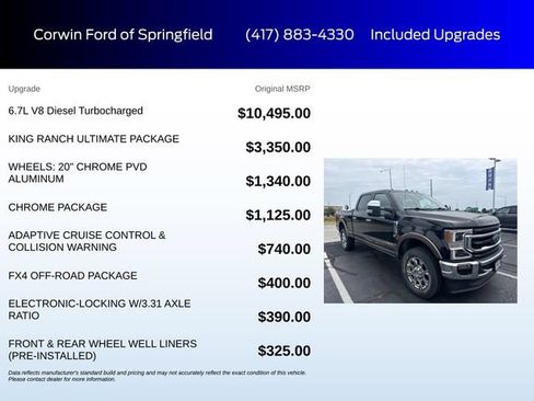 Used 2020 Ford F250 King Ranch w/ King Ranch Ultimate Package AWD/4WD image 6