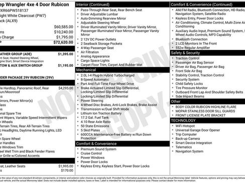Used 2023 Jeep Wrangler Unlimited Rubicon 4xe w/ Cold Weather Group AWD/4WD image 39