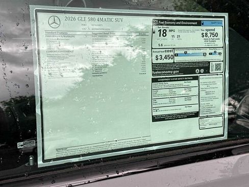 New 2026 Mercedes-Benz GLE 580 4MATIC image 28