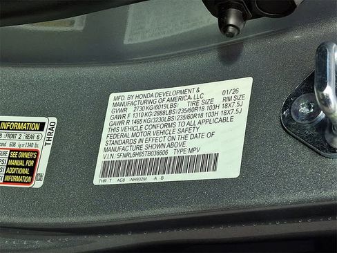 New 2026 Honda Odyssey EX-L image 19