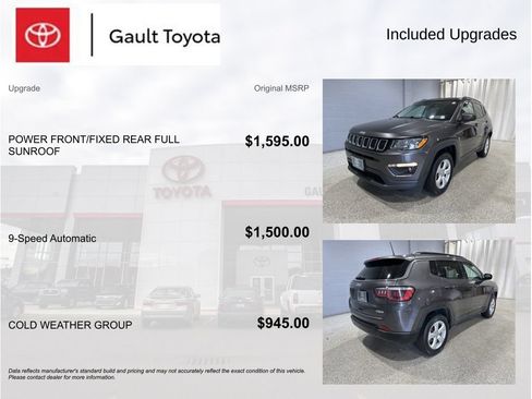 Used 2019 Jeep Compass Latitude w/ Cold Weather Group AWD/4WD image 3