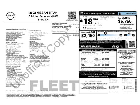 Used 2022 Nissan Titan S RWD image 5