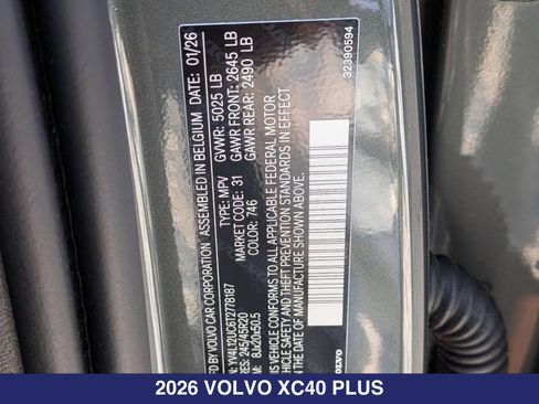 New 2026 Volvo XC40 B5 Plus w/ Climate Package AWD/4WD image 32