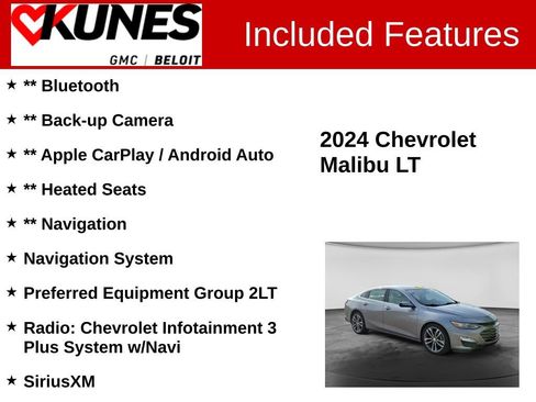 Used 2024 Chevrolet Malibu LT FWD image 2