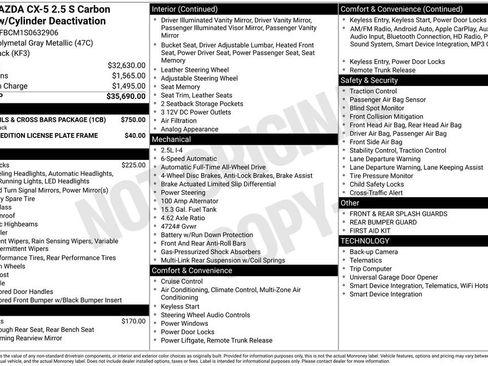 Used 2025 MAZDA CX-5 Carbon Edition AWD/4WD image 9