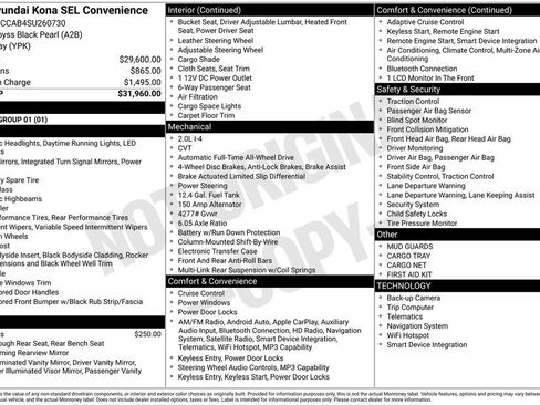 Certified 2025 Hyundai Kona SEL image 39