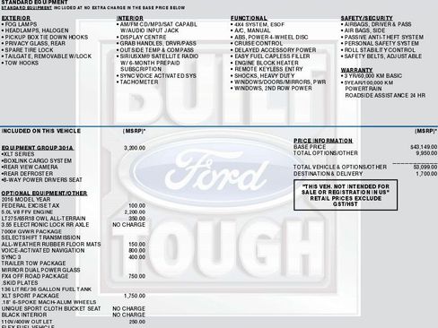 Used 2016 Ford F150 XLT w/ Equipment Group 301A Mid AWD/4WD image 2