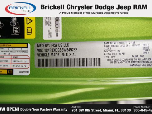 Used 2025 Jeep Wrangler Unlimited Sport AWD/4WD image 40