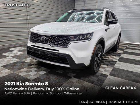 Used 2021 Kia Sorento S w/ Panoramic Sunroof Package AWD/4WD image 1