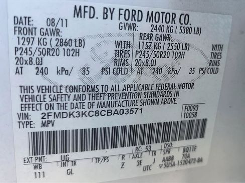Used 2012 Ford Edge Limited FWD image 24