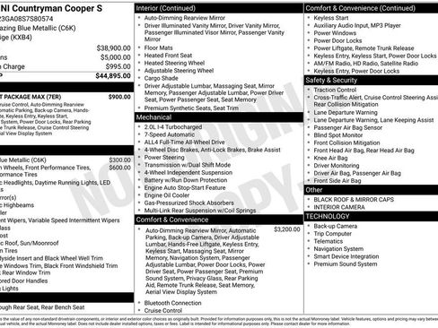 Certified 2025 MINI Cooper Countryman S w/ Comfort Package Max AWD/4WD image 12