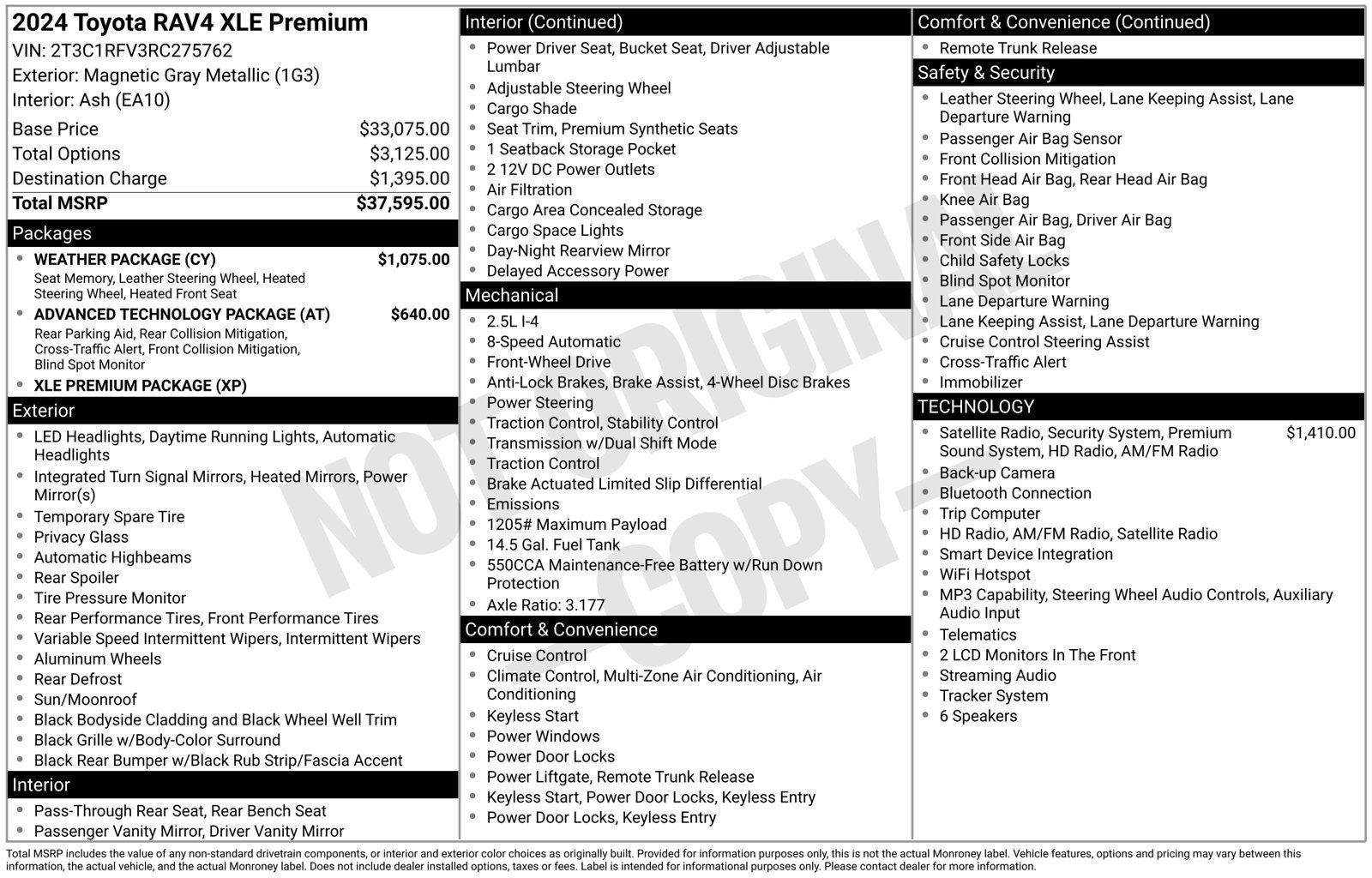 Used 2024 Toyota RAV4 XLE Premium w/ Weather Package FWD image 48