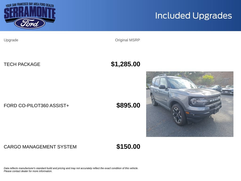 Used 2022 Ford Bronco Sport Outer Banks w/ Tech Package AWD/4WD image 19