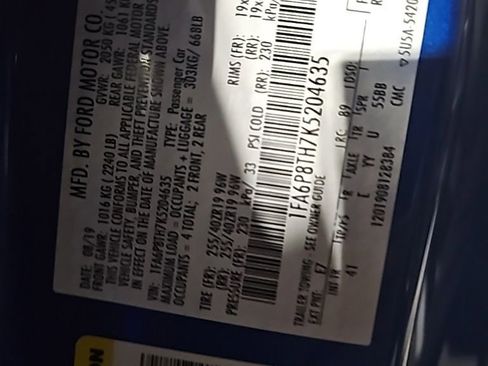 Used 2019 Ford Mustang Premium w/ Black Accent Package image 9