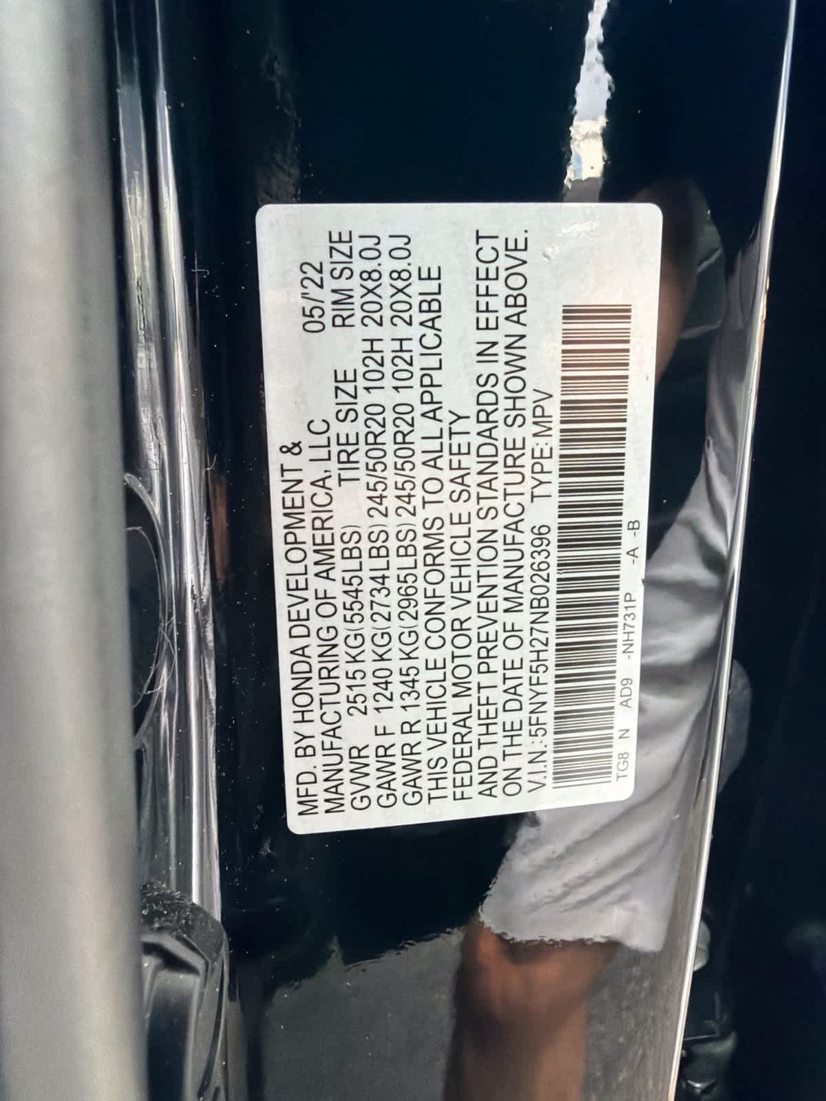 Certified 2022 Honda Pilot Special Edition image 20