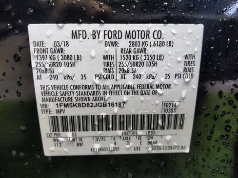 Used 2018 Ford Explorer XLT w/ Equipment Group 202A AWD/4WD image 33