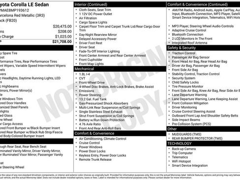 Used 2021 Toyota Corolla LE image 31