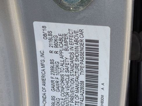 Used 2018 Honda Accord EX image 32