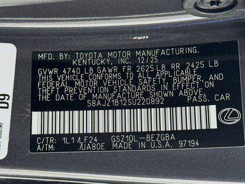 New 2025 Lexus ES 350 F Sport image 24