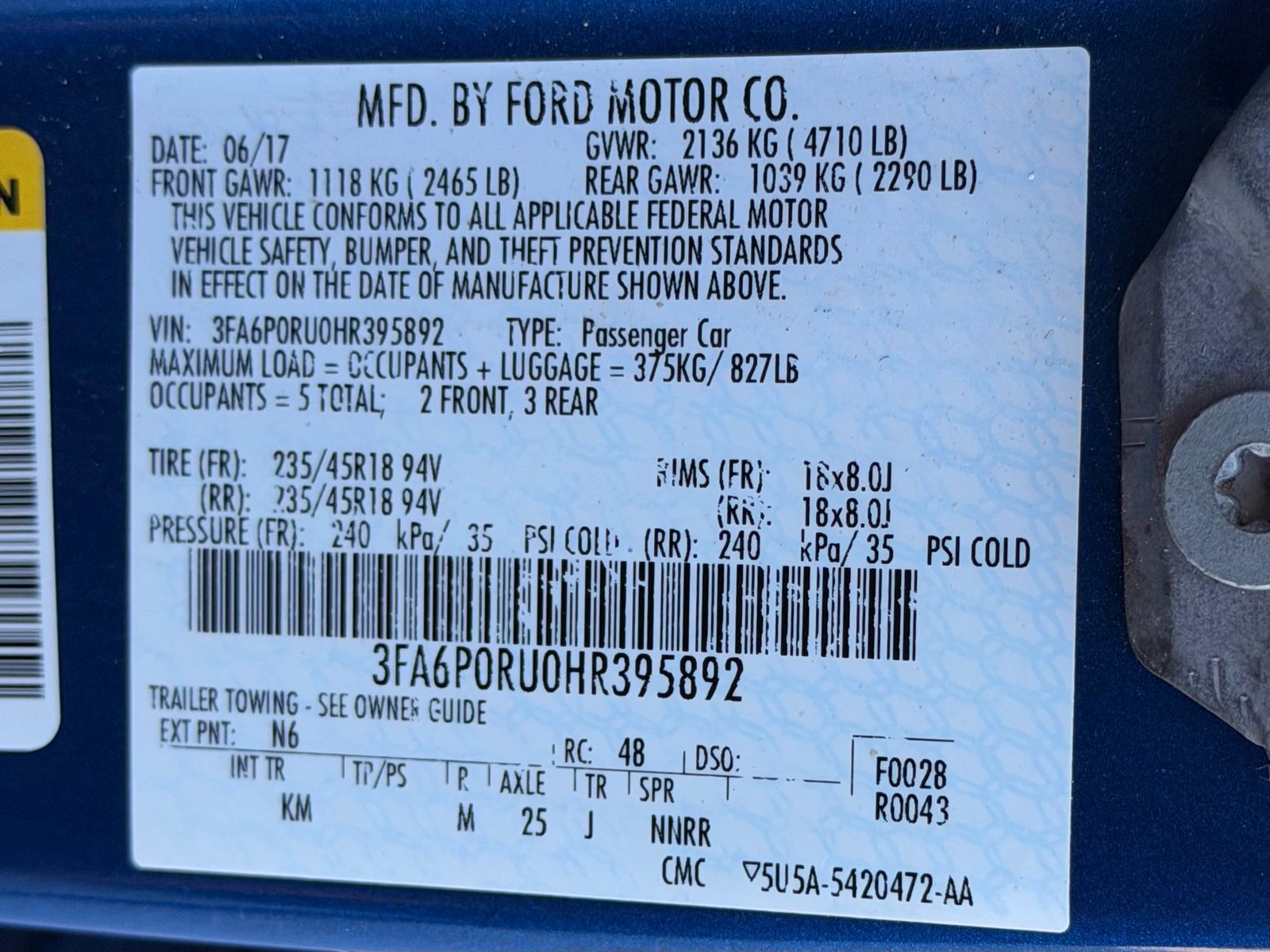 Used 2017 Ford Fusion Titanium FWD image 41