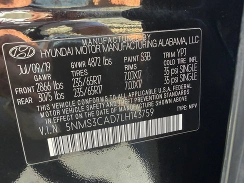 Used 2020 Hyundai Santa Fe SEL AWD/4WD image 26